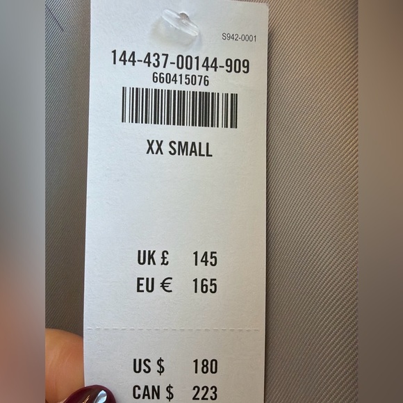 Abercrombie & Fitch Faux Fur Coat XXS | Gray Plush Jacket - Picture 9 of 9